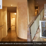 Reforma de portal y eliminación de barreras arquitectónicas en C/ Huelgas, 2 (Valladolid)