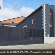 Pintura y rotulación de Bodegas Jaramiel en Amusquillo (Valladolid)