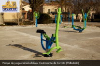 Parque de juegos biosaludables en Castroverde de Cerrato (Valladolid)